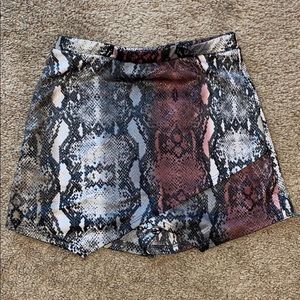 Snake Skin Skort